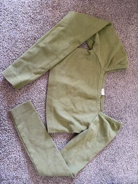 Fabletics Olive Green Knit Sweatpants & Joggers